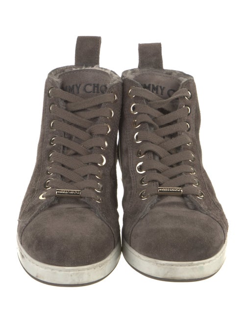 Jimmy Choo Suede Studded Accents Sneakers