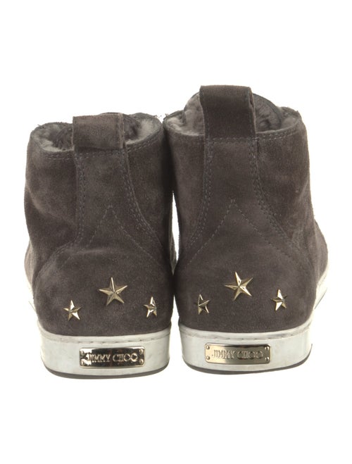 Jimmy Choo Suede Studded Accents Sneakers