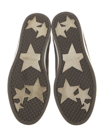 Jimmy Choo Suede Studded Accents Sneakers