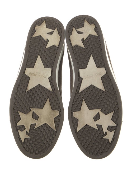 Jimmy Choo Suede Studded Accents Sneakers