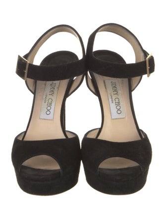 Jimmy Choo Suede Slingback Sandals