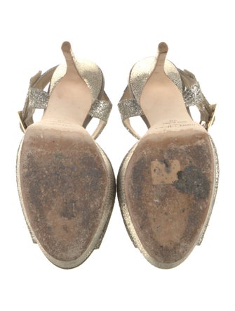 Jimmy Choo Glitter D'Orsay Pumps