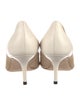 Jimmy Choo Faux Pearl Accents Colorblock Pattern Pumps