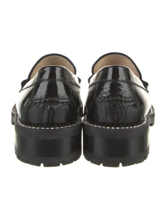 Jimmy Choo Patent Leather Crystal Embellishments Loafers