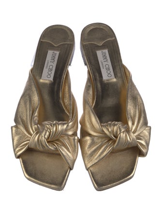 Jimmy Choo Leather Slides