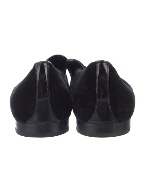 Jimmy Choo Velvet Glitter Accents Loafers
