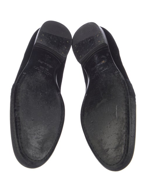Jimmy Choo Velvet Glitter Accents Loafers