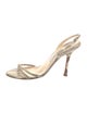 Jimmy Choo Snakeskin Animal Print Slingback Sandals