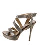 Jimmy Choo Glitter Glitter Accents Sandals