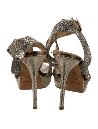 Jimmy Choo Glitter Glitter Accents Sandals