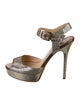 Jimmy Choo Glitter Glitter Accents Sandals