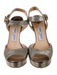 Jimmy Choo Glitter Glitter Accents Sandals