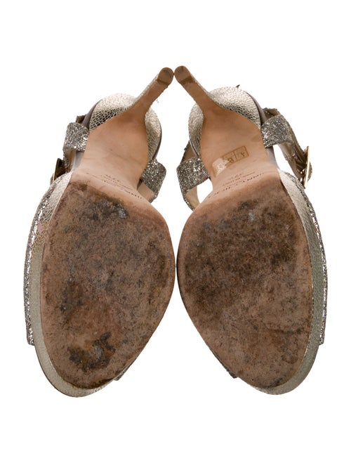 Jimmy Choo Glitter Glitter Accents Sandals