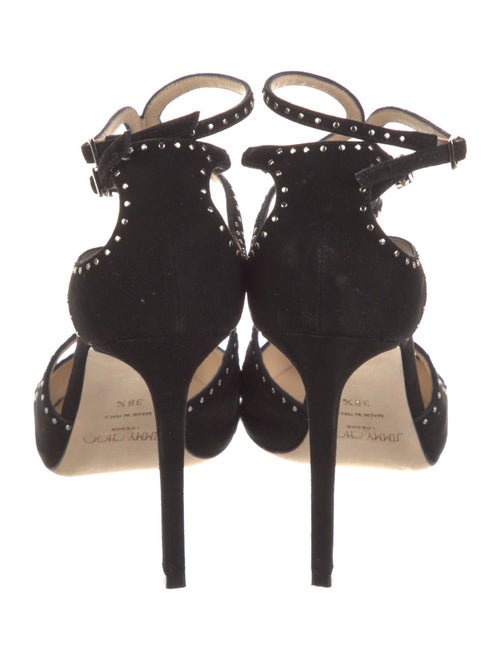 Jimmy Choo Suede Studded Accents Pumps