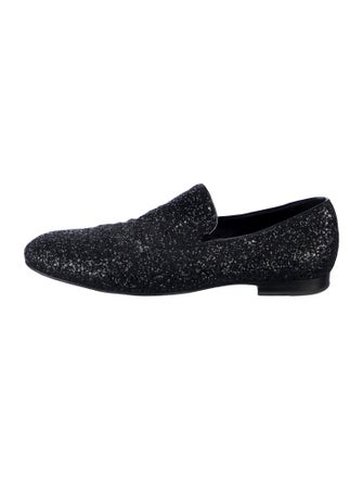 Jimmy Choo Glitter Glitter Accents Loafers