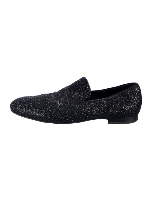 Jimmy Choo Glitter Glitter Accents Loafers