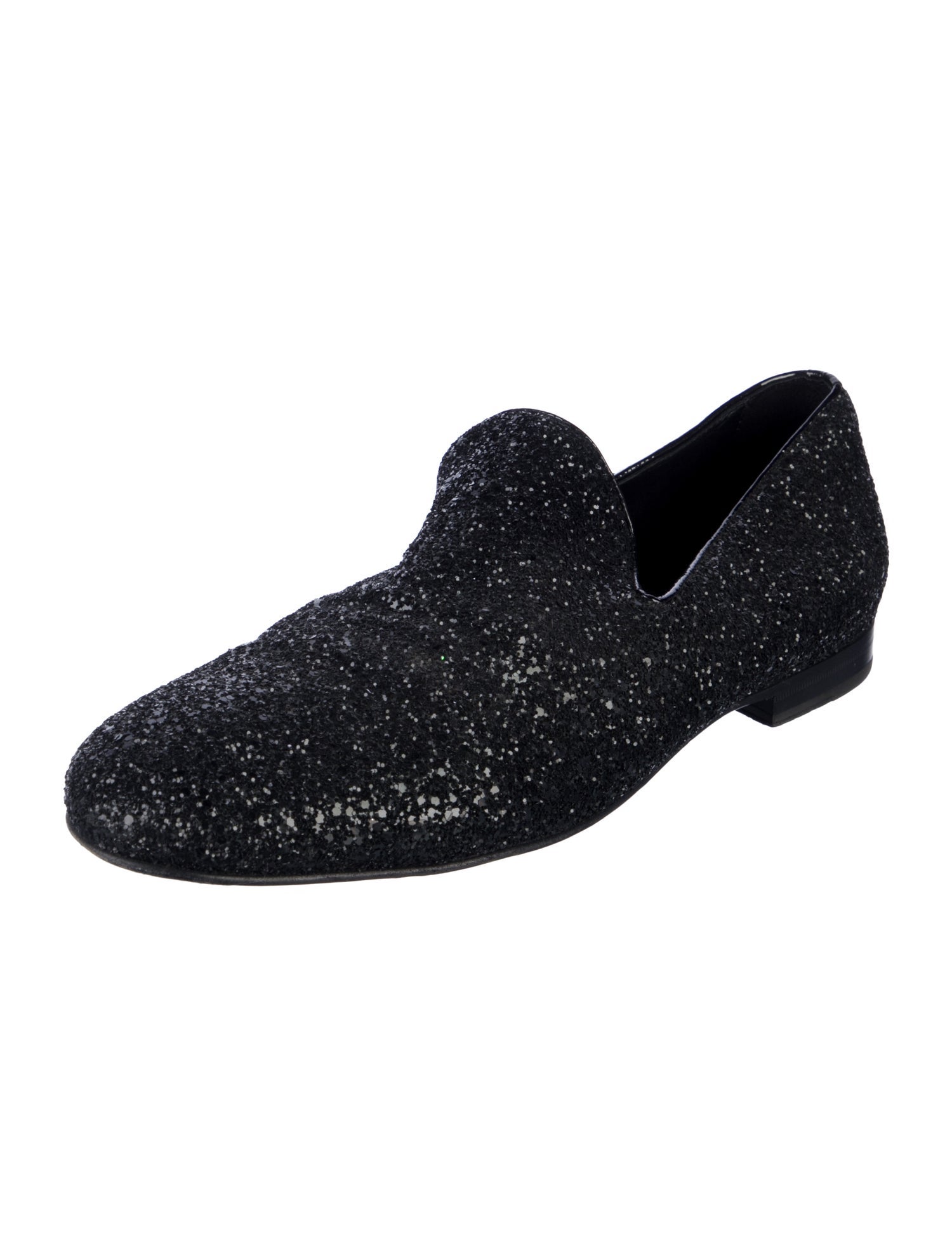 Jimmy Choo Glitter Glitter Accents Loafers