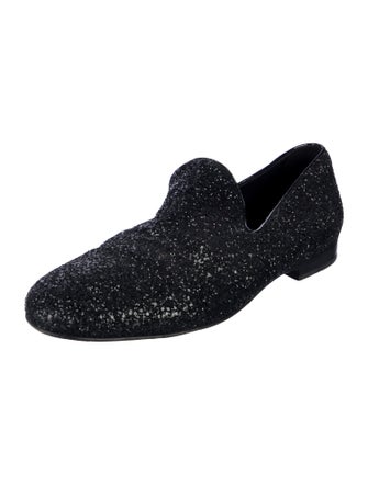 Jimmy Choo Glitter Glitter Accents Loafers