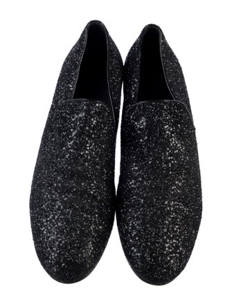 Jimmy Choo Glitter Glitter Accents Loafers