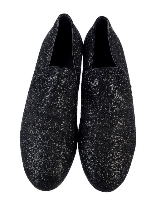 Jimmy Choo Glitter Glitter Accents Loafers