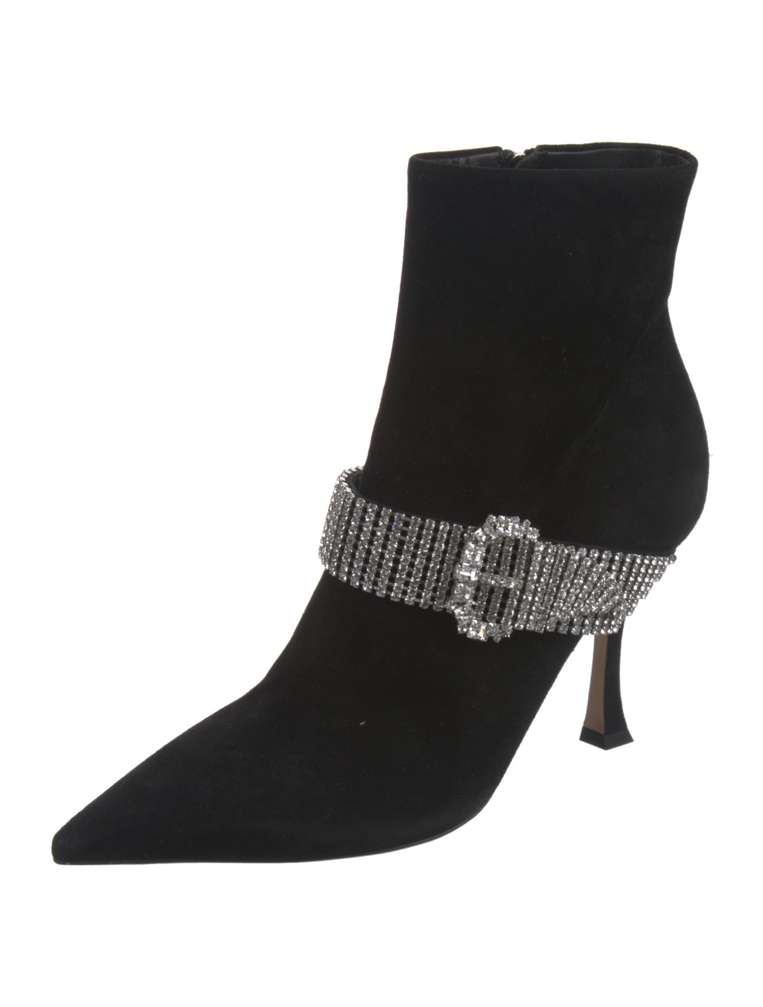 Jimmy Choo Suede Crystal Embellishments Boots w/ Tags