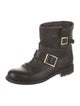 Jimmy Choo Leather Moto Boots