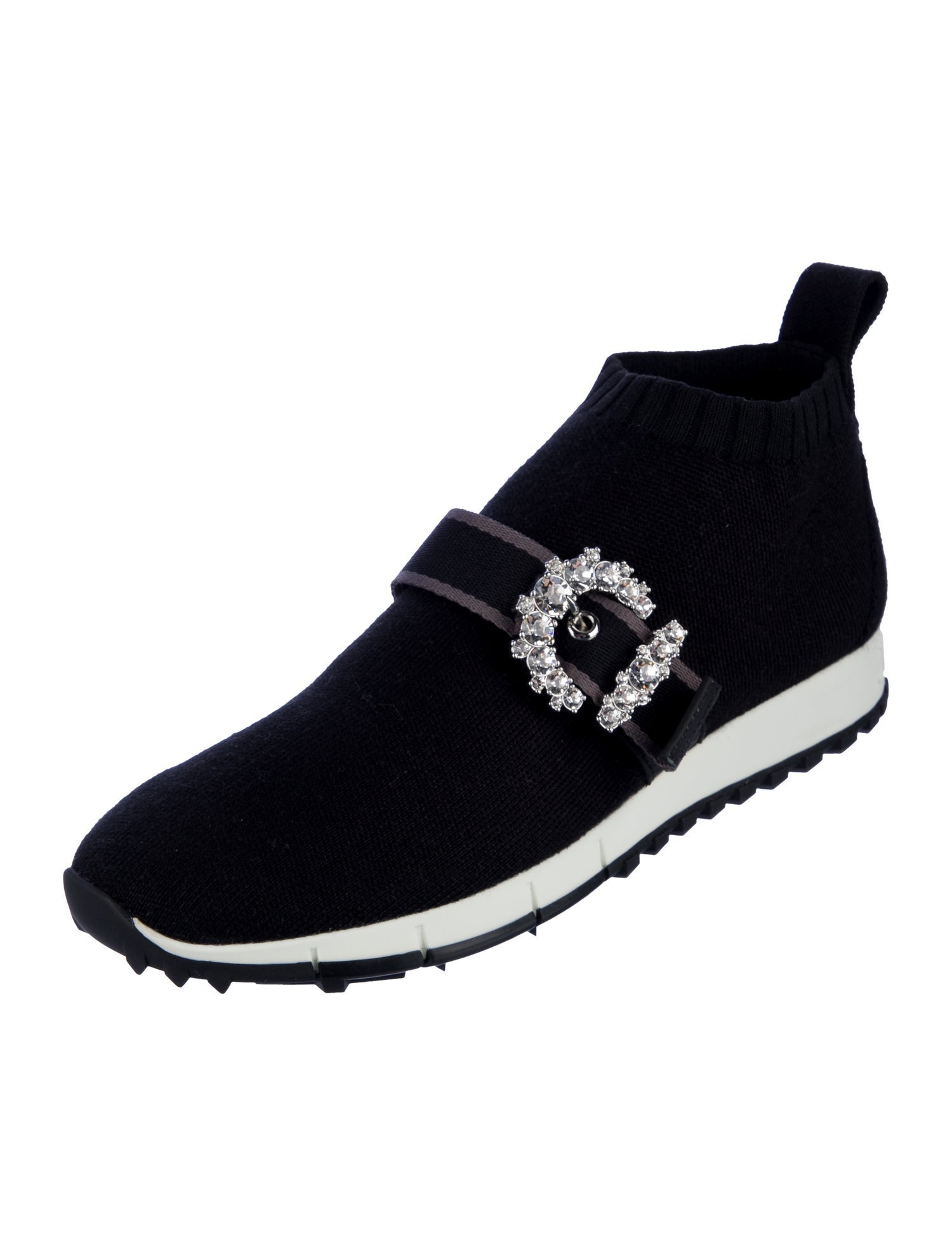 Jimmy Choo Crystal Embellishments Sock Sneakers