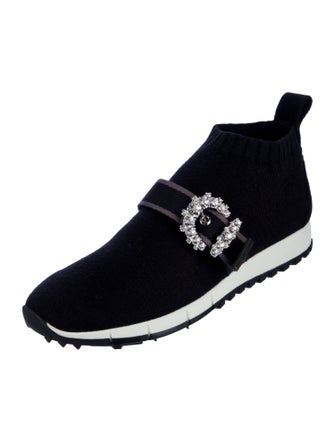 Jimmy Choo Crystal Embellishments Sock Sneakers