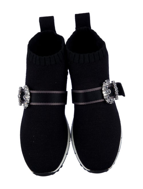 Jimmy Choo Crystal Embellishments Sock Sneakers