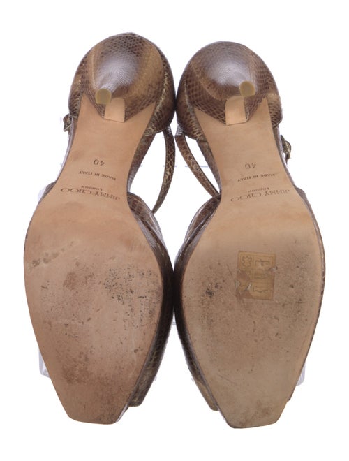 Jimmy Choo Leather Animal Print Pumps