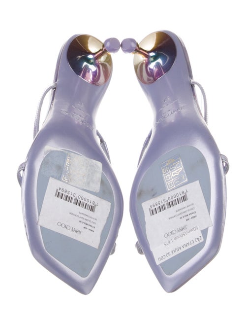 Jimmy Choo Leather Printed Slides