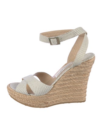 Jimmy Choo Snakeskin Espadrilles