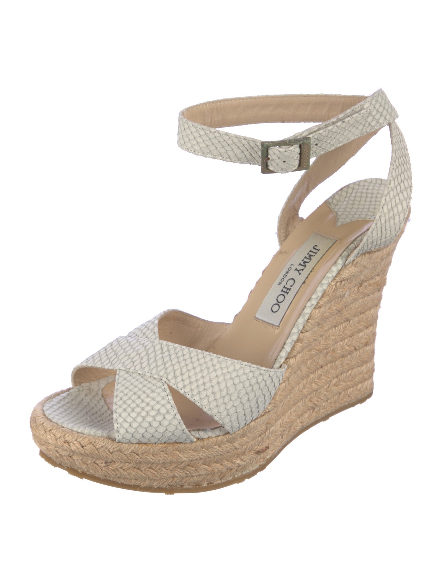 Jimmy Choo Snakeskin Espadrilles