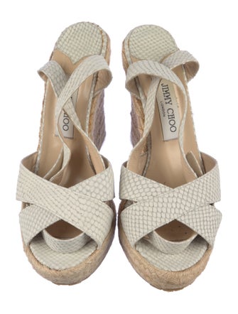 Jimmy Choo Snakeskin Espadrilles