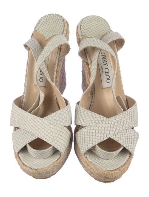 Jimmy Choo Snakeskin Espadrilles
