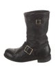 Jimmy Choo Leather Moto Boots
