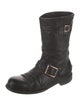 Jimmy Choo Leather Moto Boots