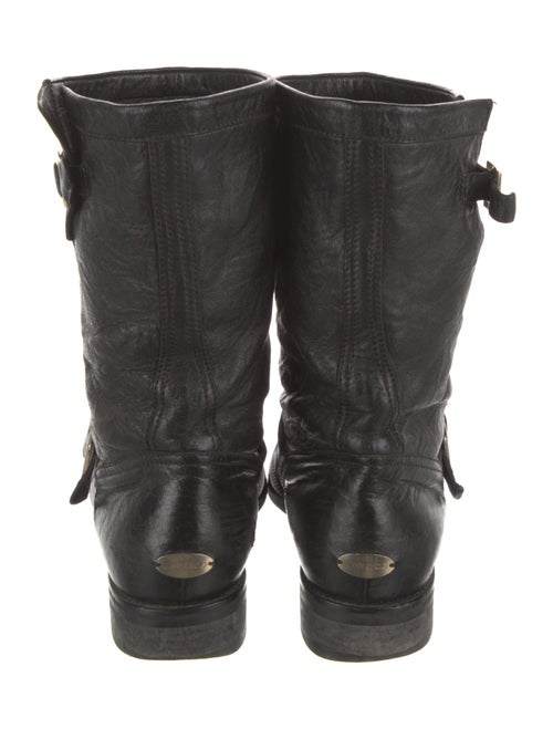 Jimmy Choo Leather Moto Boots