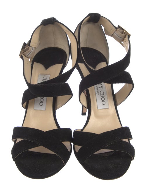 Jimmy Choo Suede Printed Sandals