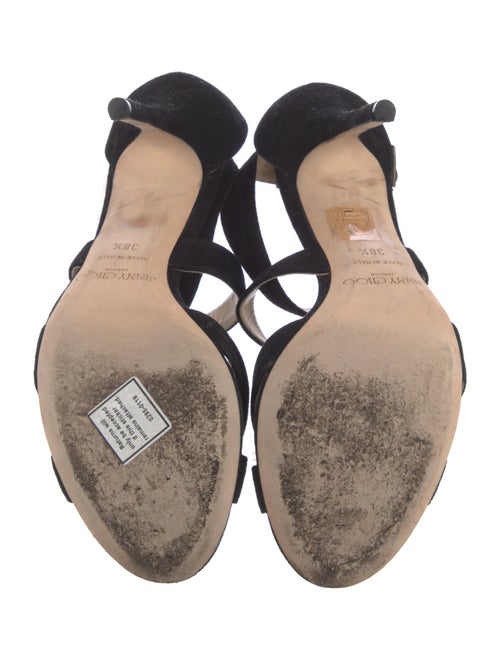 Jimmy Choo Suede Printed Sandals