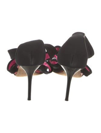 Jimmy Choo Leather Trim Embellishment Slingback Sandals