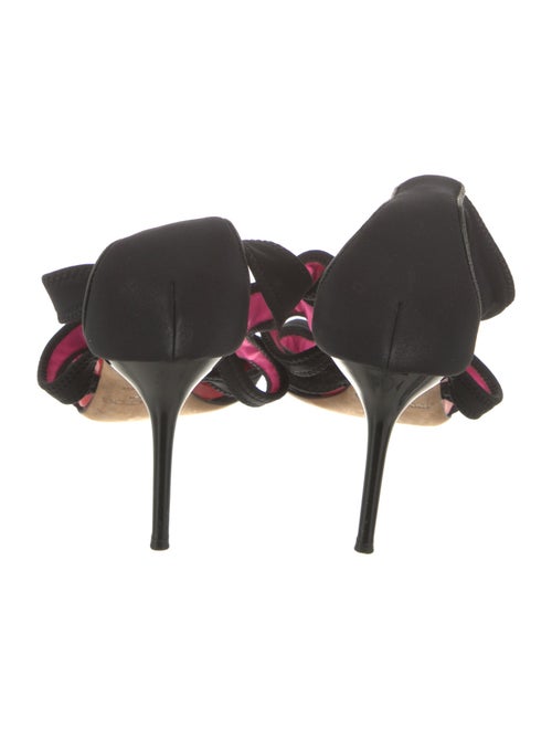 Jimmy Choo Leather Trim Embellishment Slingback Sandals