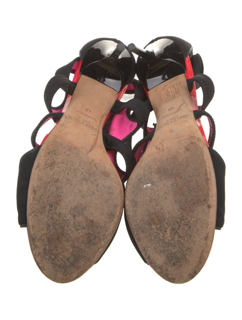 Jimmy Choo Leather Trim Embellishment Slingback Sandals