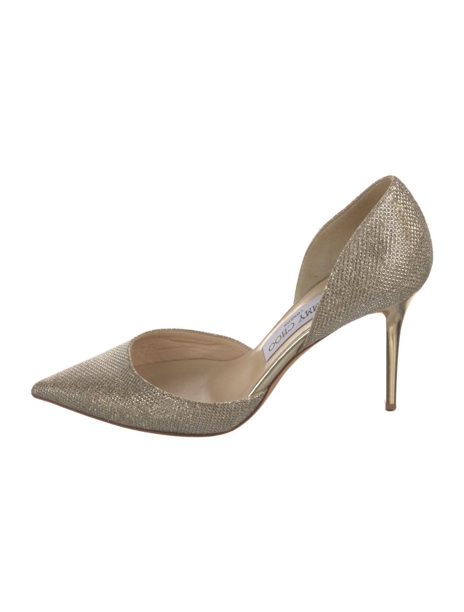 Jimmy Choo Glitter Glitter Accents D'Orsay Pumps