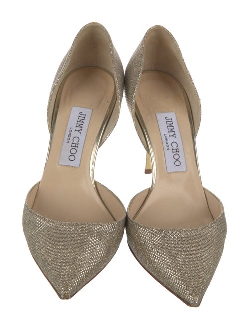 Jimmy Choo Glitter Glitter Accents D'Orsay Pumps