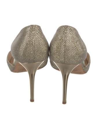 Jimmy Choo Glitter Glitter Accents D'Orsay Pumps