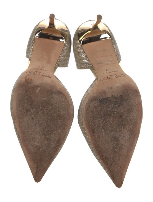Jimmy Choo Glitter Glitter Accents D'Orsay Pumps