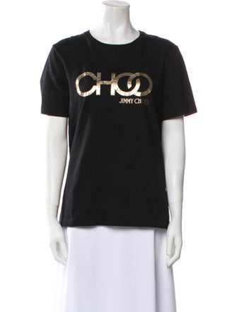 Jimmy Choo Graphic Print Crew Neck T-Shirt