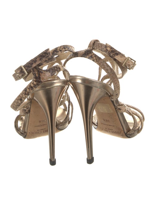 Jimmy Choo Snakeskin Animal Print Sandals