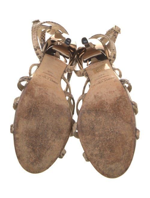Jimmy Choo Snakeskin Animal Print Sandals